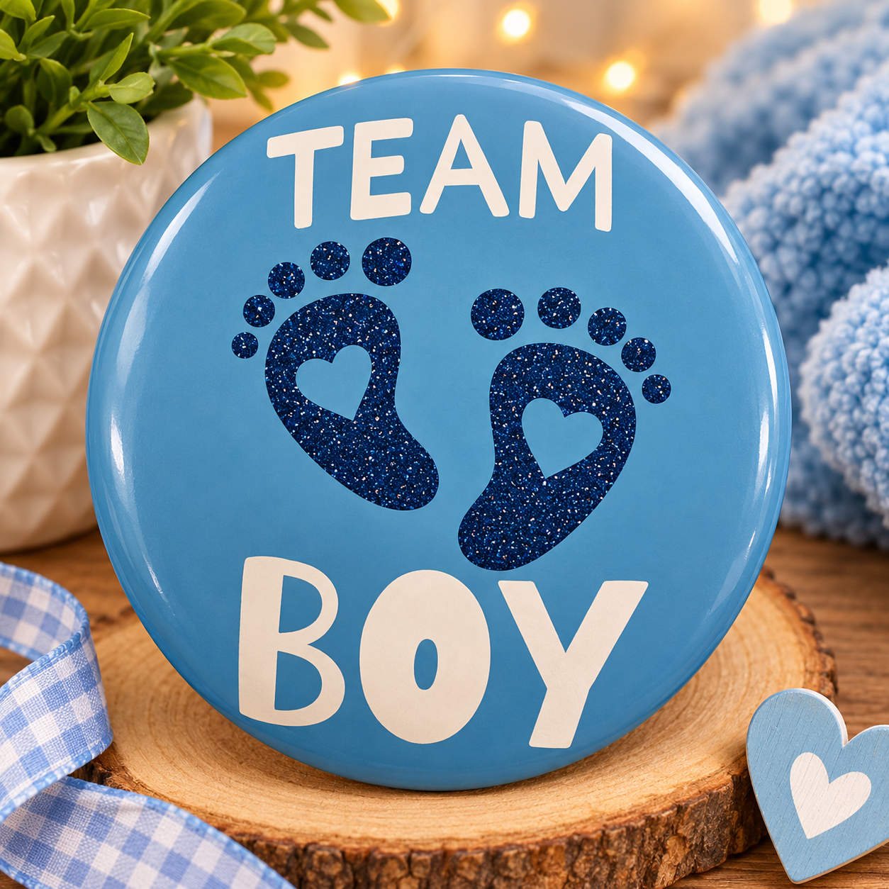 Team Boy pin — just $3.00 with any gender reveal box purchase!